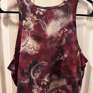 Haltered Paisley Tank Top